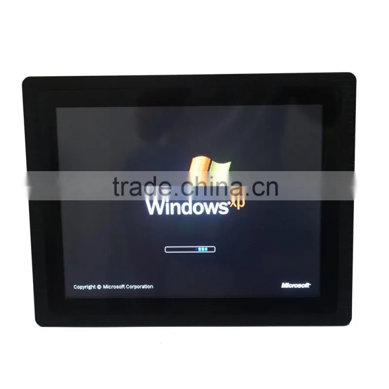 15 inch wall mount touch screen pc with 4 RS232 runs win XP