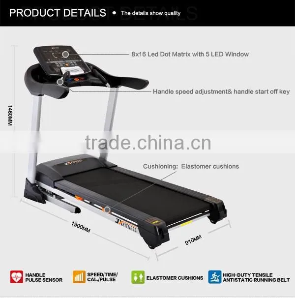 High Quality Semi Commercial Curve Treadmill With Fan