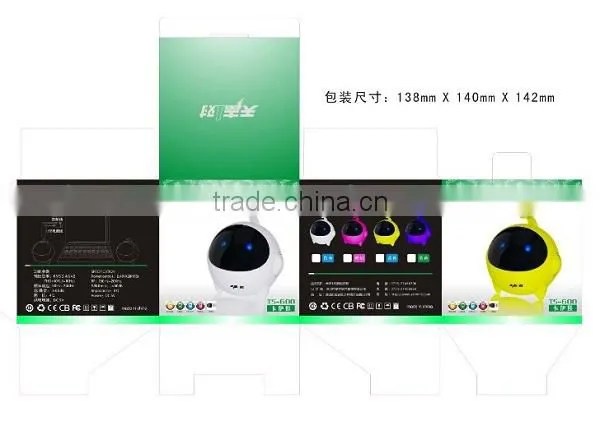 Hot Luminous desktop notebook USB computer speakers 2.0 astronauts mini live sound subwoofer sound