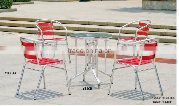 used cheap aluminum restaurant furniture set YC001/YT1