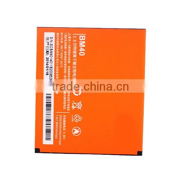 Replacement Mobile Phone Origianl Battery for Xiaomi MIUI BM40