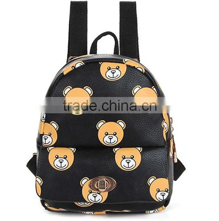 Multicolor Canvas Teenage backpack school bags for high school girls