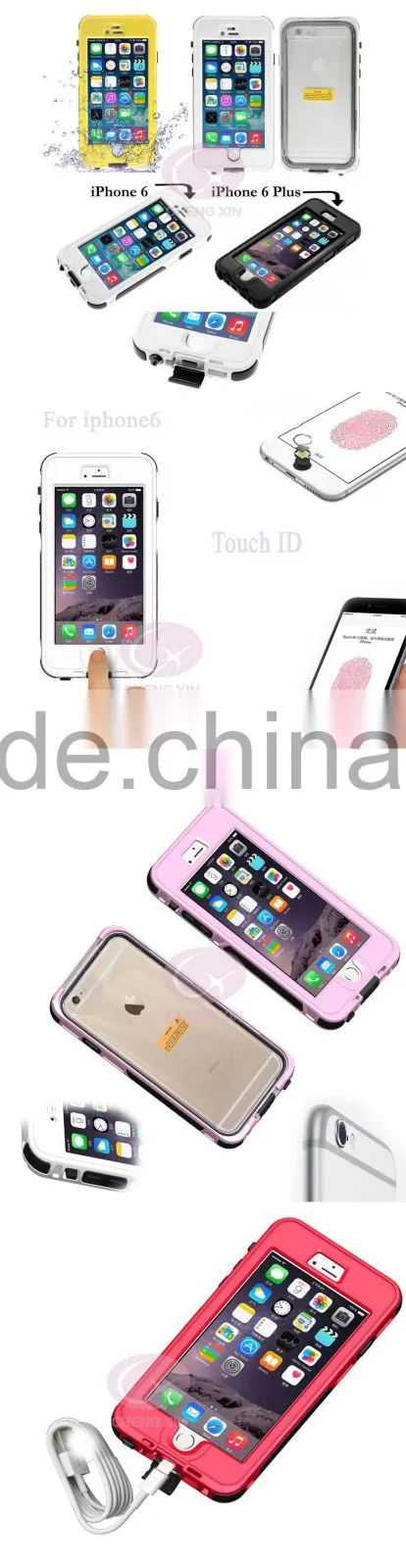 2016 Hot selling waterproof mobile phone case accessories cell phone case back cover For Iphone 6/6S, for samsung galaxy j7