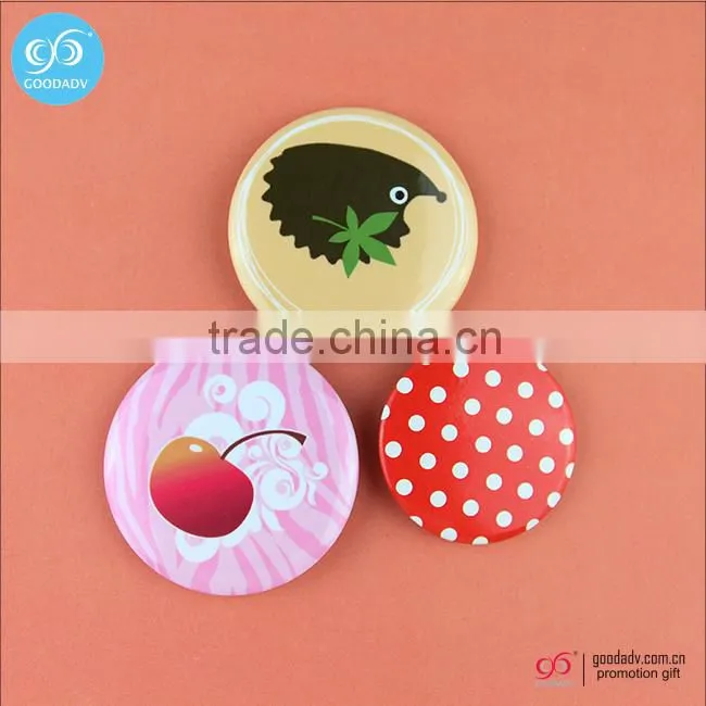China factory supply company Logo cheap custom tin button badge with safety pin