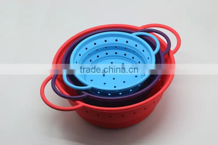 2014 various shaped silicone fruit basket