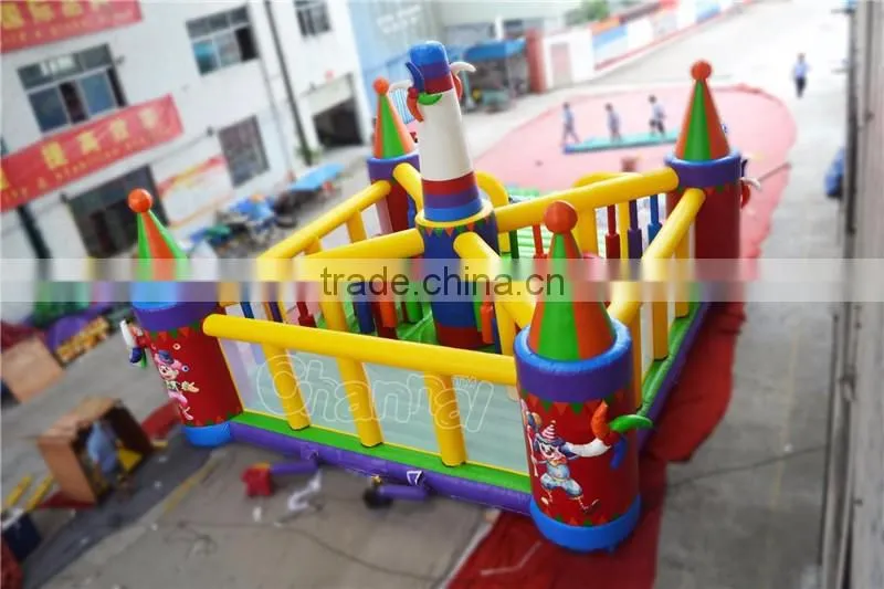circus outdoor playground kids inflatable outdoor playground for sale