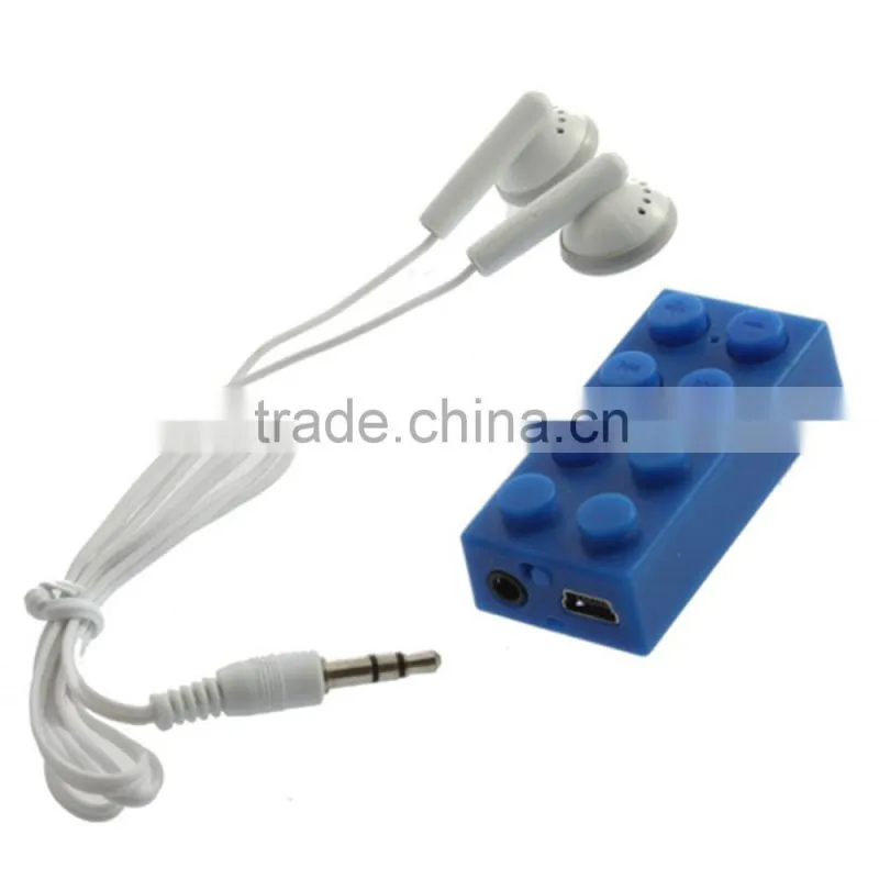 2014&2015 digital mp3 player support memory card block mp3 player