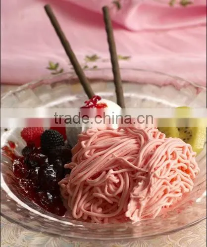 Desktop soft ice cream machine with 1 flavor