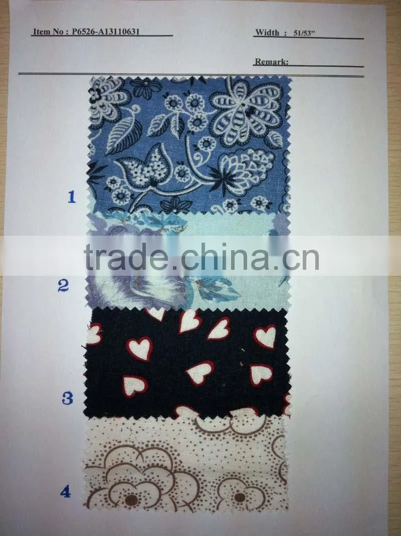 Cotton Linen stock lot fabrics:P6526-A13110631