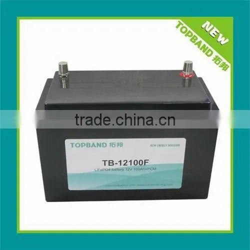 Automobile battery lifepo4 12V100Ah with SLA Casing TB-12100F