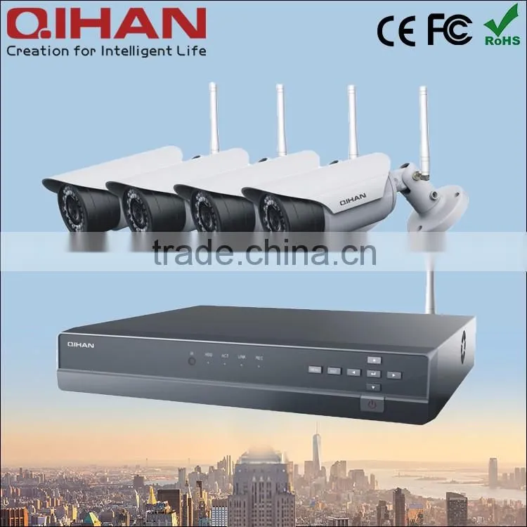 Outdoor waterproof casing IP67 megapixel wireless IP camera with NVR