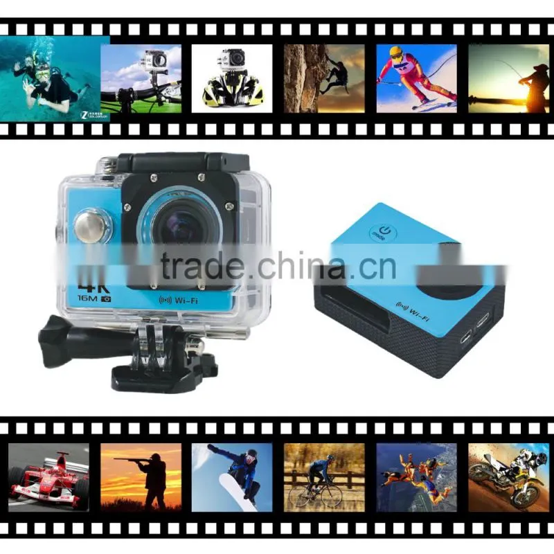 2016 New Product 4K /30FPS action camera 1080p 60fps wifi sport cam cheap action camera waterproof