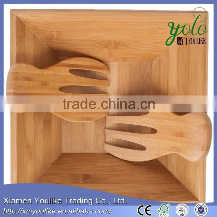 Hot Selling Natural Eco-Friendly bamboo bowl disposable Bamboo Salad Bowl
