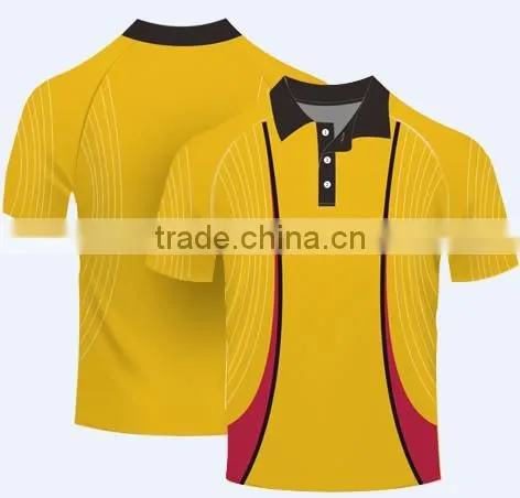 Custom 100% polyester men sublimated polo style shirt