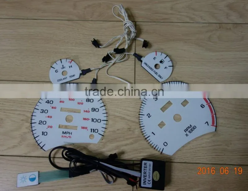 Superior quality EL auto Meter / EL glow car Meter / EL glow auto Meter