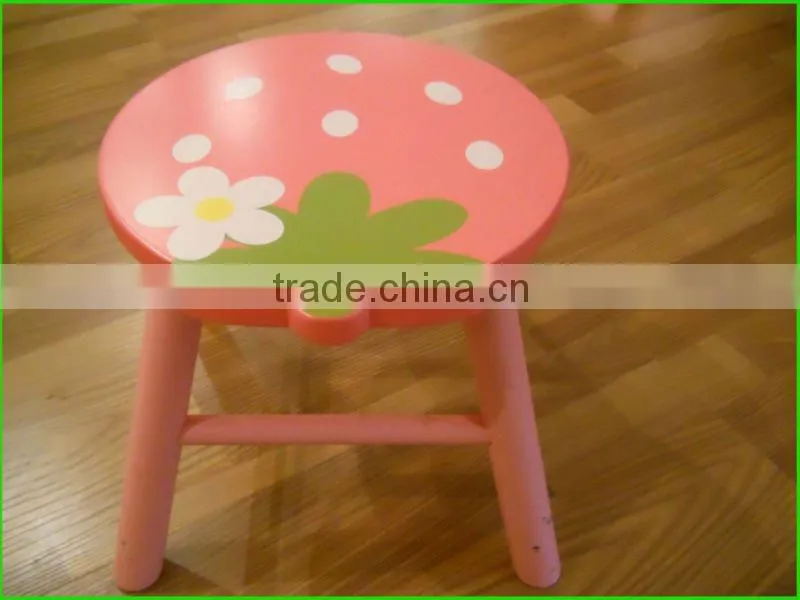 MDF strawberry stool toy or bench for children