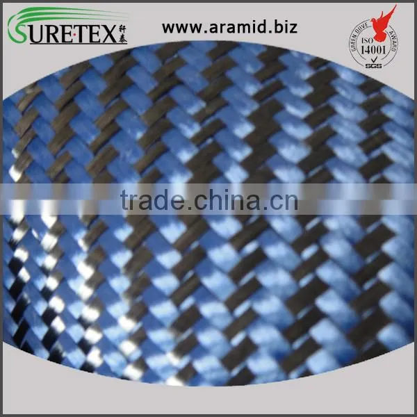 Colourful Carbon Aramid Fabric Twill Weave 100%