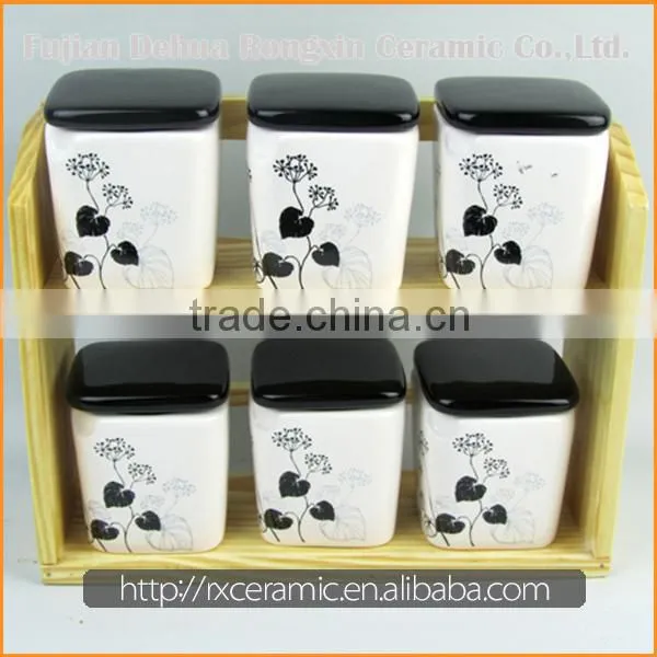 Wholesale Low Price High Quality white ceramic condiment set