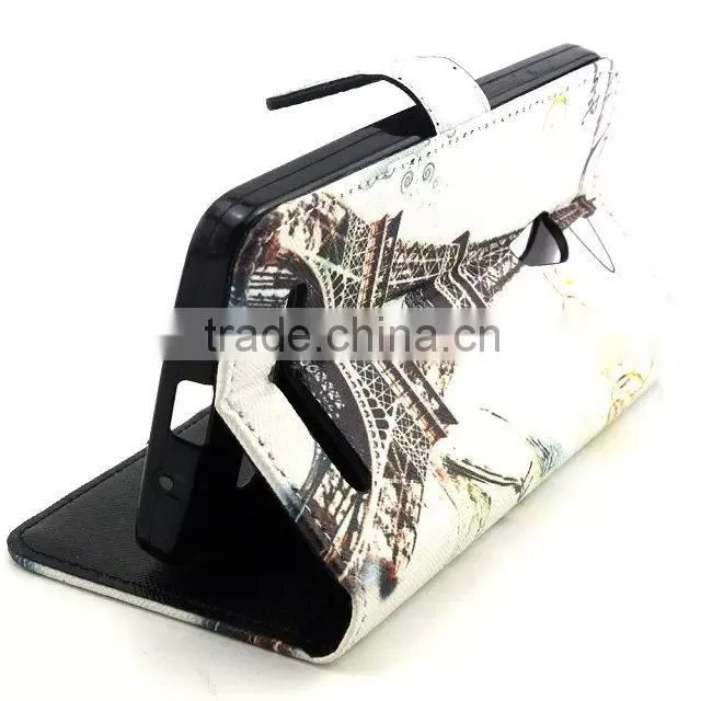 Color Print Slim Wallet Leather Case Cover For Asus Zenfone 5