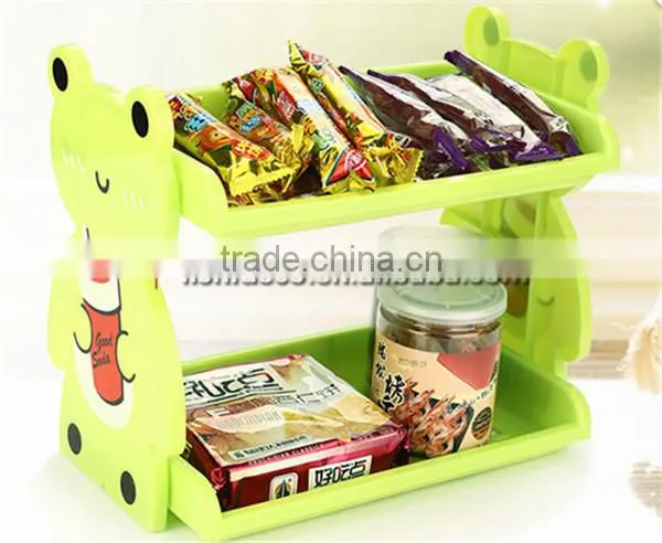 Cartoon Modeling Double-deck Storage Rack Shelves