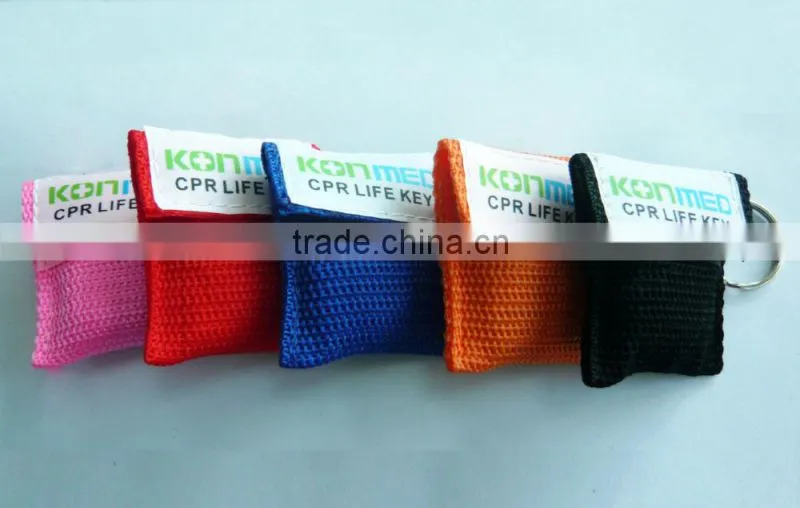New arrival medical products china,face Mask,CPR Mask in a Key-ring Woven Bag,prices of medical supplies