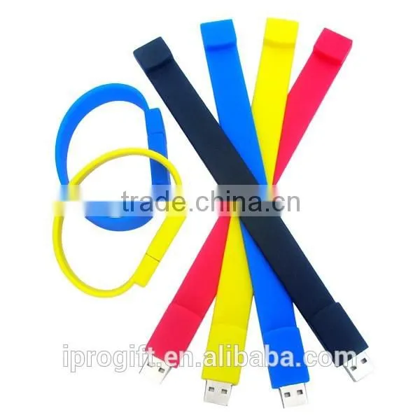 Factory price High Quality silicone wristband USB flash drive 1GB 2GB 4GB 8GB