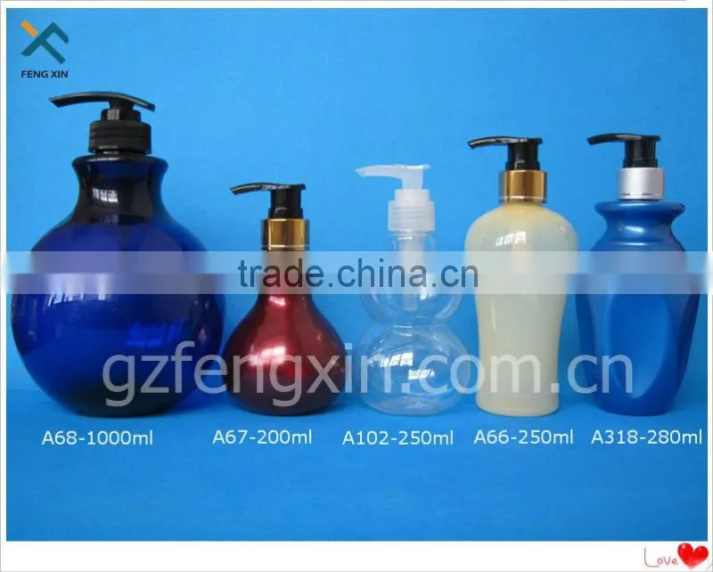 plastic foaming bottles with different size