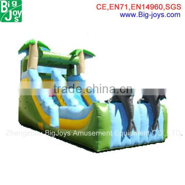 Commercial grade customized lake inflatable water slides for adults