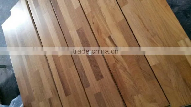 Finished Burma Teak Parquet Solid Wood Flooring