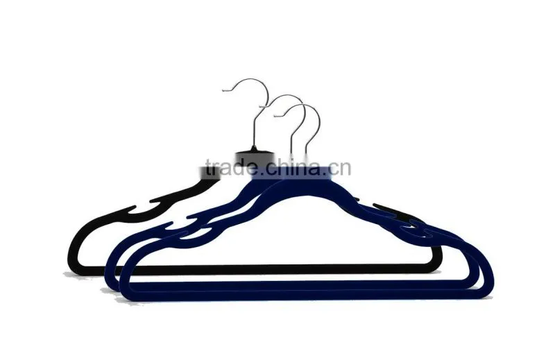 Plastic Velvet hanger clothes hanger ASDF12