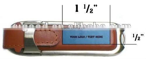 1-32GB Leather USB Free Logo Charge!!!