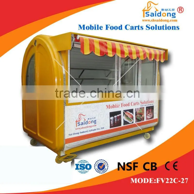 Food van trailer/mobile food trailer/mobile food trailer for sale