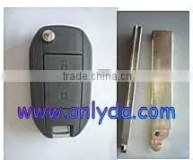 High quality Peugeot 2 button key shell with HU83 Blade Peugeot-B35B
