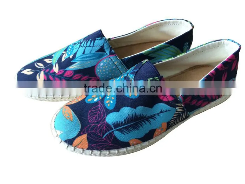 Latest design Rubber Sole Canvas Shoes for women