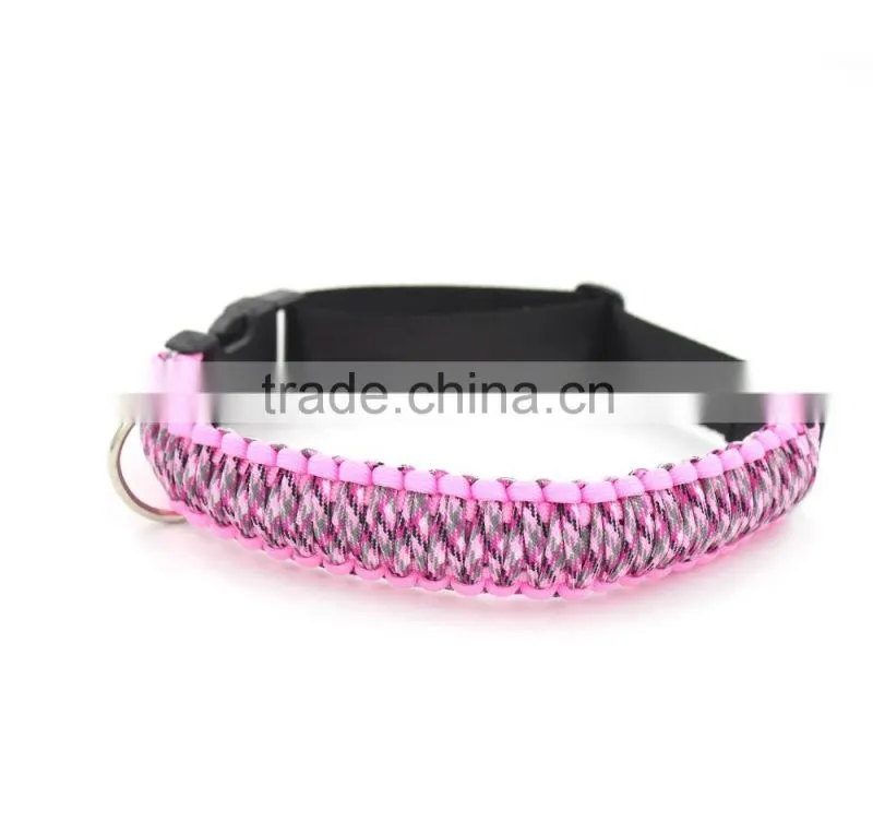 Paracord dog collar, adjustable dog colloar