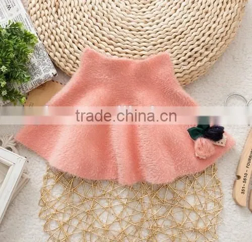 Fashion Hot Fur Expansion Skirt Dress Custom Top Quality Low Price New Girl Dress 2015