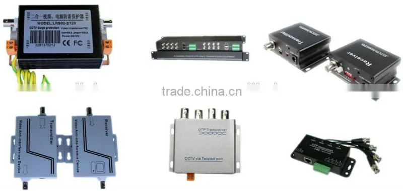 lightning protection 4 Passive UTP Transceiver for cctv