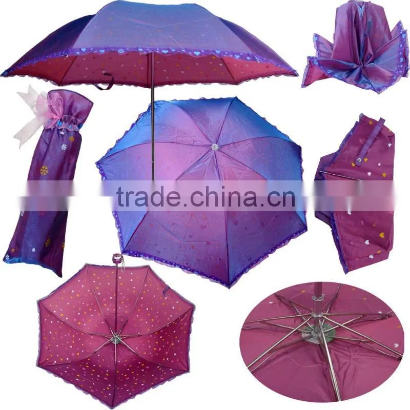 21inch 6k 3 folding cheaper portable pencil umbrella