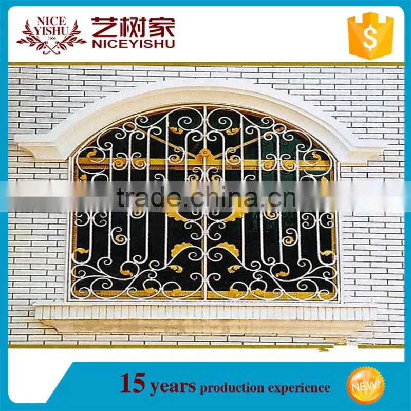 Wrought iron work window grill designs for sale