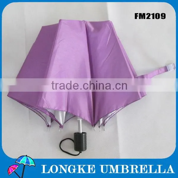 gift clear cute purple 2 fold manual open advertising umbrella for promotion/purple umbrella