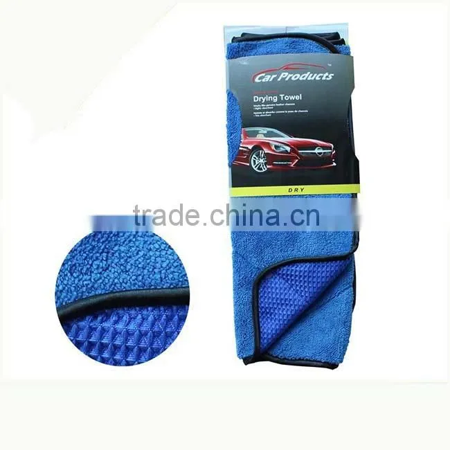 Double side plush waffle cloth fast window waxing and polishing cloth for detailing smooth car paint