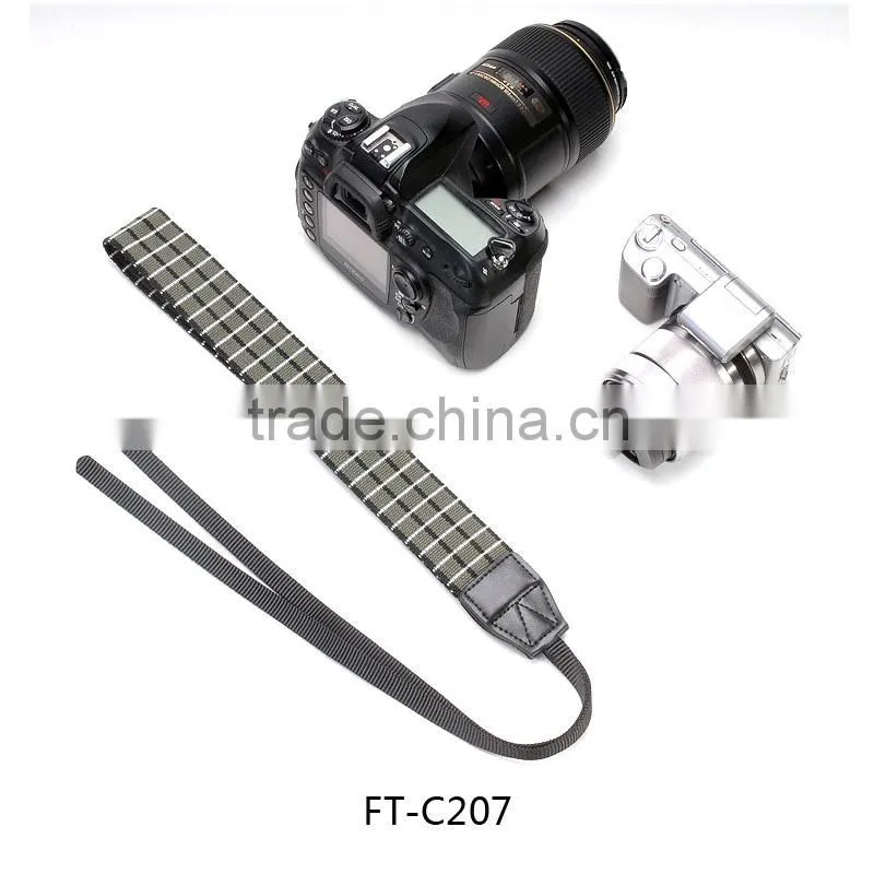 High Quality Squares Woven Camera Strap, Camera Belt