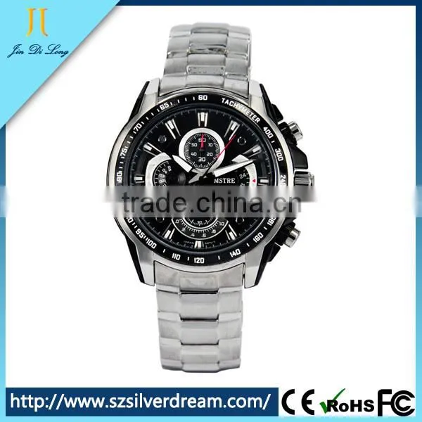 New trend fashion wristwatch high quality 316L stainless steel men quartz watch