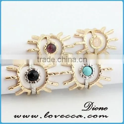 Fashion Infinity Ring With Cute Simple Gemstone