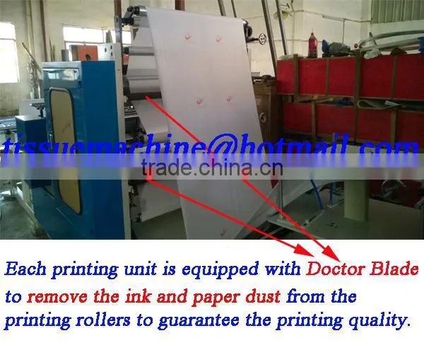 Italy Design 2lines 800 Piece Per Minute Embossing Printing High Speed Automatic Dinner Napkin Tissue Converting Machine