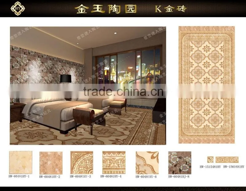 wholesale hexagon flower ceramic floor backgroud tiles