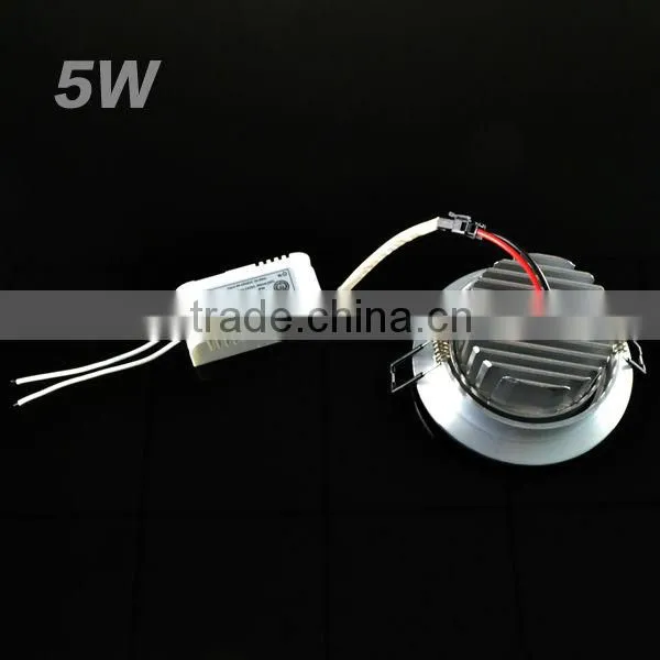 5W Aluminum LED Einbauspot quadratisch 3000K