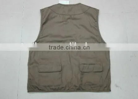 Multi-function Pockets Backpack Flying Reporter Vest