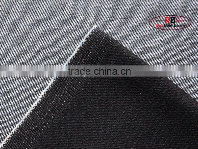 Factory Stock Lot 9.5oz Black 72%Cotton Denim Fabric