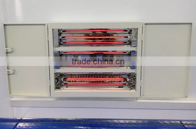CE Approved QX1000 Shortwave Red Infrared Lamps Heated Oven Spray Paint Car